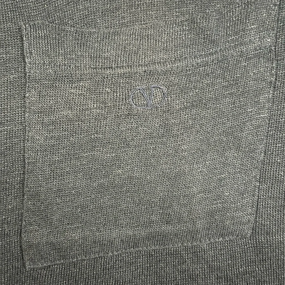 Vtg Valentino studio linen polo shirt navy extra large - Picture 4 of 8